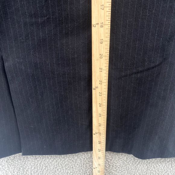 Banana Republic Blazer Mens 38R Black Pinstripe Modern Corpcore‎ Office Academia - Picture 10 of 11